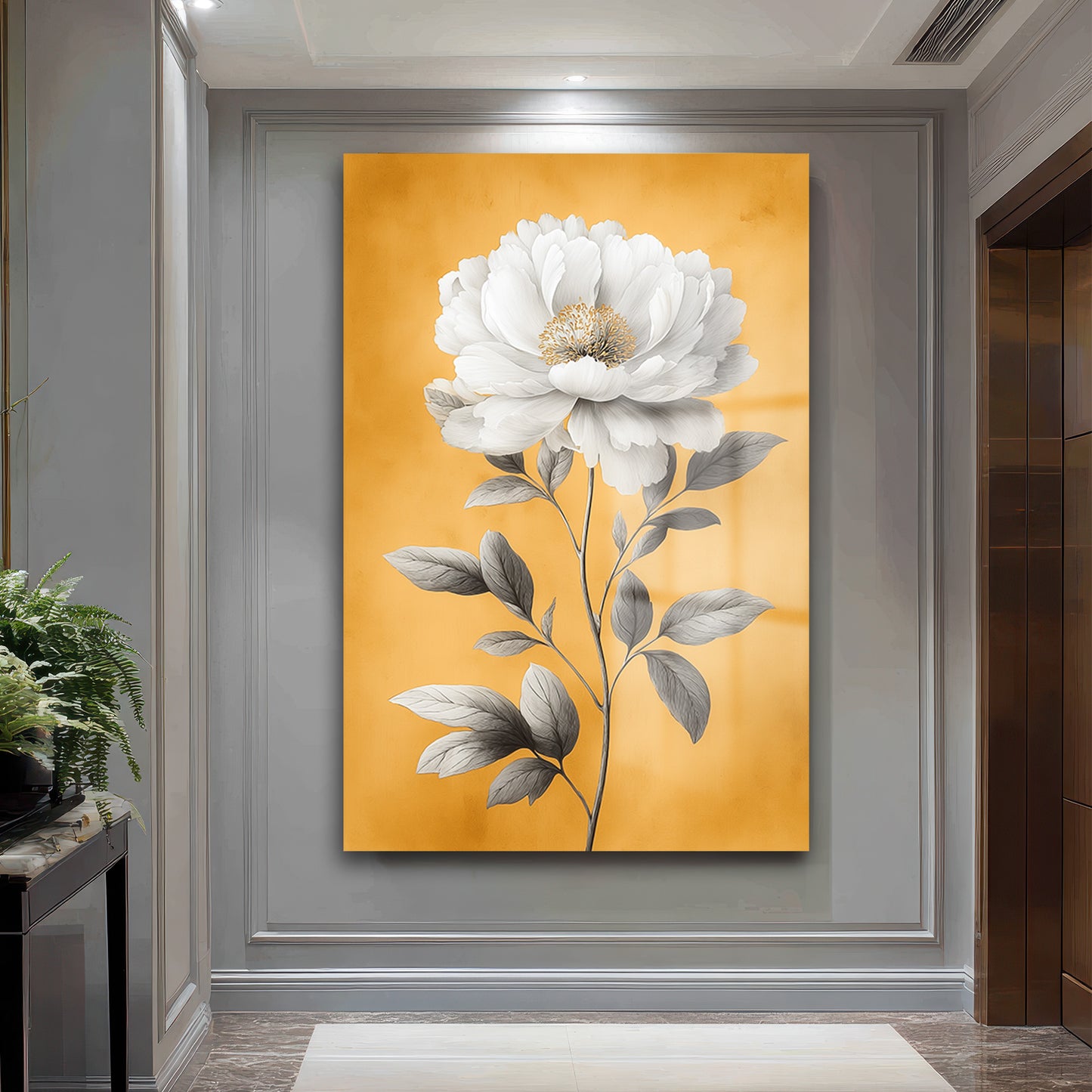 DEKORATİF DİKEY CAM TABLO - TT3422