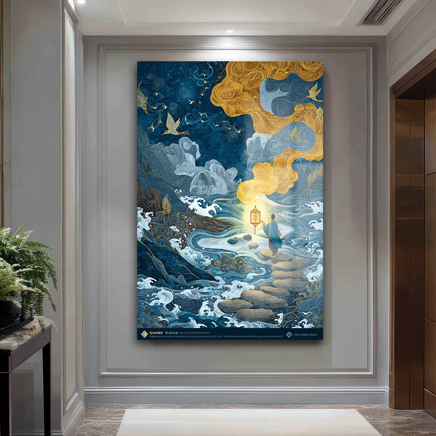 DEKORATİF DİKEY CAM TABLO - TT3492