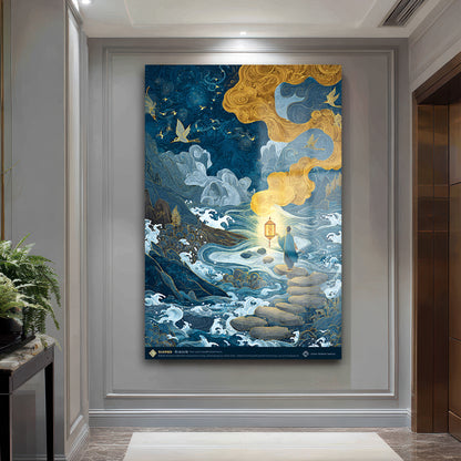 DEKORATİF DİKEY CAM TABLO - TT3492