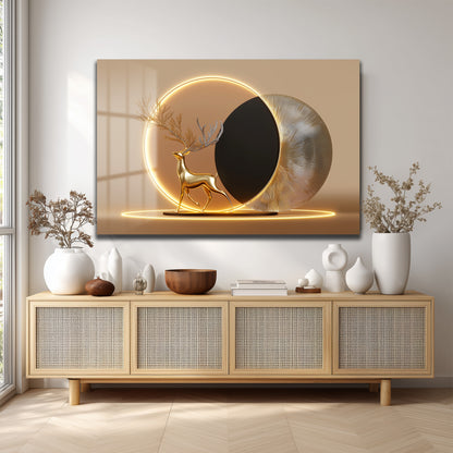 DEKORATİF YATAY CAM TABLO - TT3185