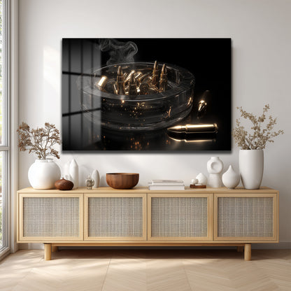 DEKORATİF YATAY CAM TABLO - TT3187