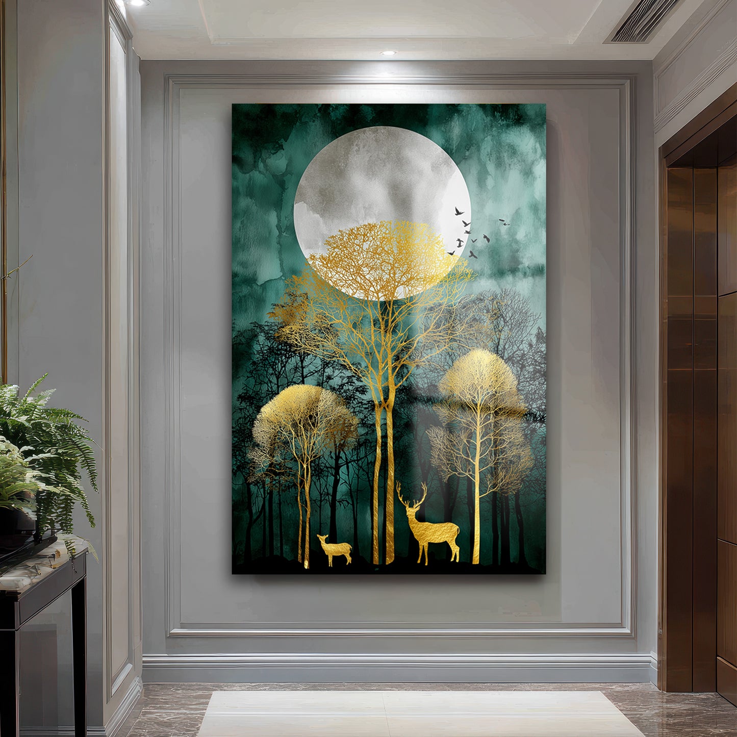 DEKORATİF DİKEY CAM TABLO - TT3426