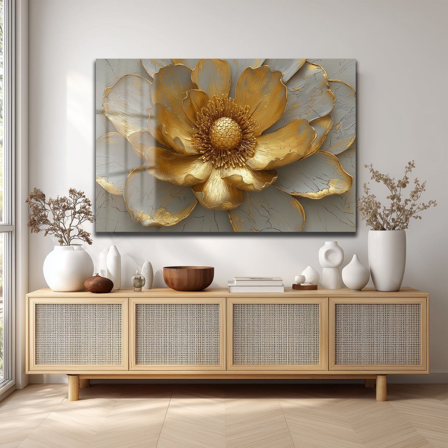 DEKORATİF YATAY CAM TABLO - TT3188