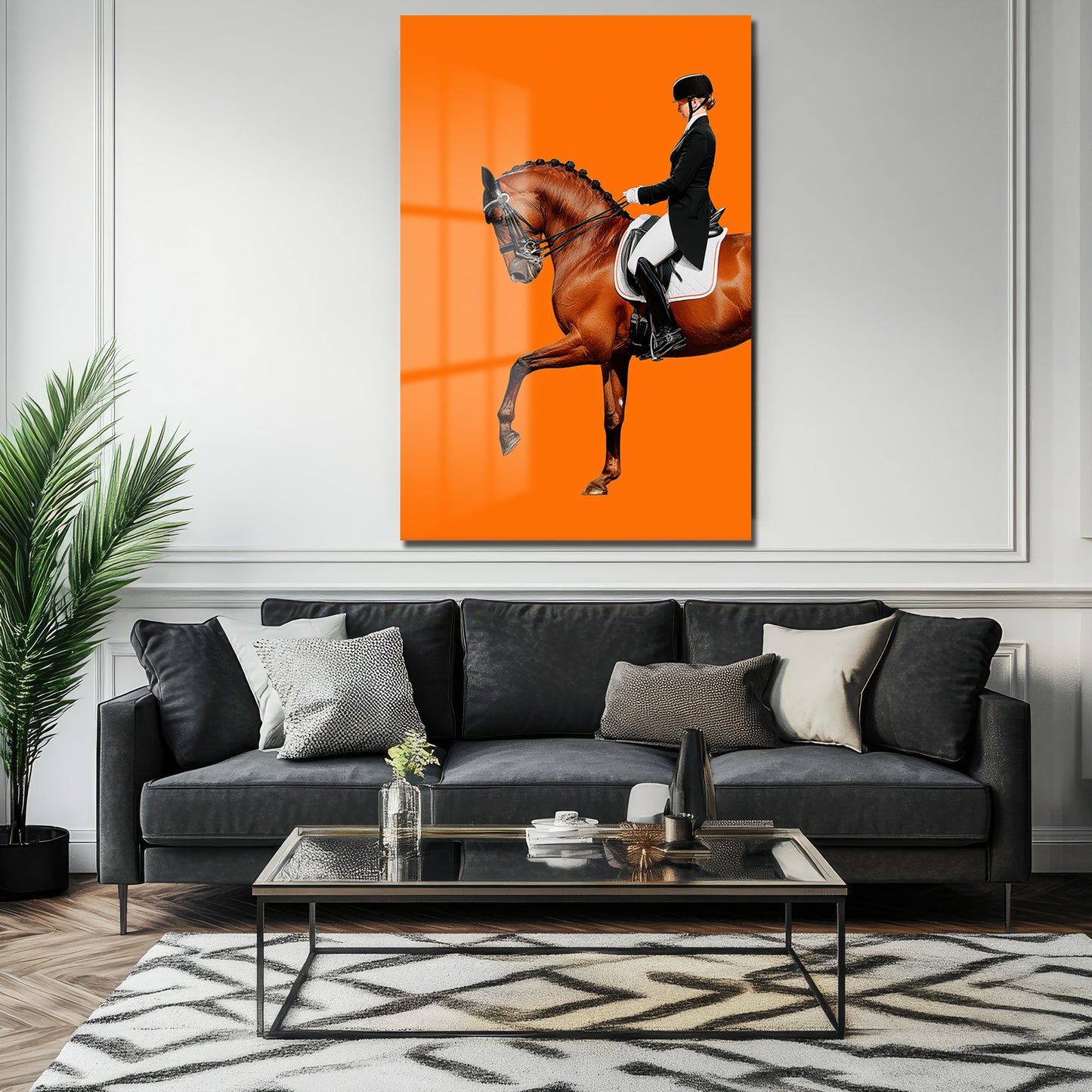 DEKORATİF DİKEY CAM TABLO - TT3355