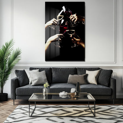 DEKORATİF DİKEY CAM TABLO - TT3345