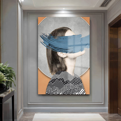 DEKORATİF DİKEY CAM TABLO - TT3498