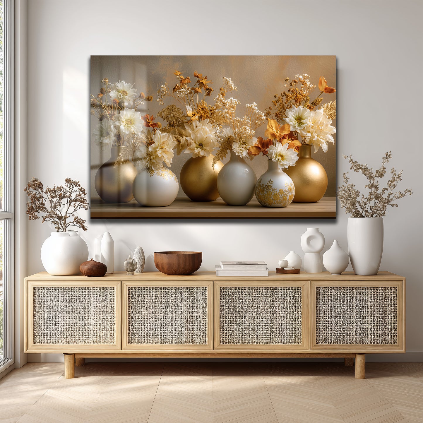 DEKORATİF YATAY CAM TABLO - TT3191