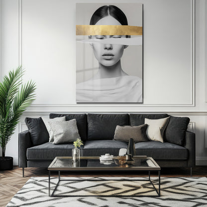 DEKORATİF DİKEY CAM TABLO - TT3358