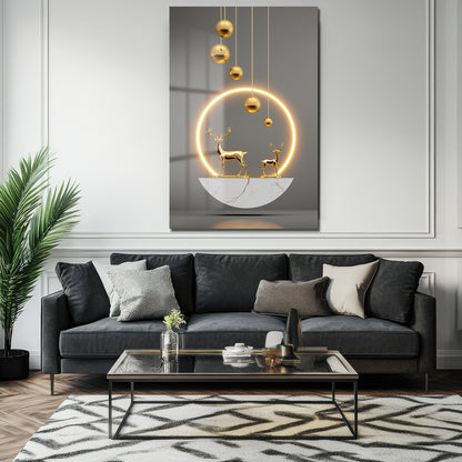 DEKORATİF DİKEY CAM TABLO - TT3347