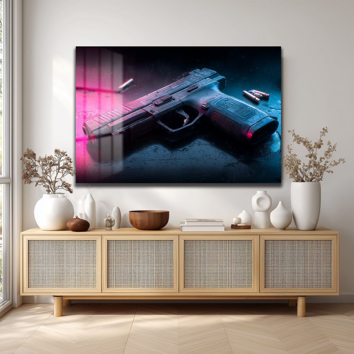 DEKORATİF YATAY CAM TABLO - TT3193