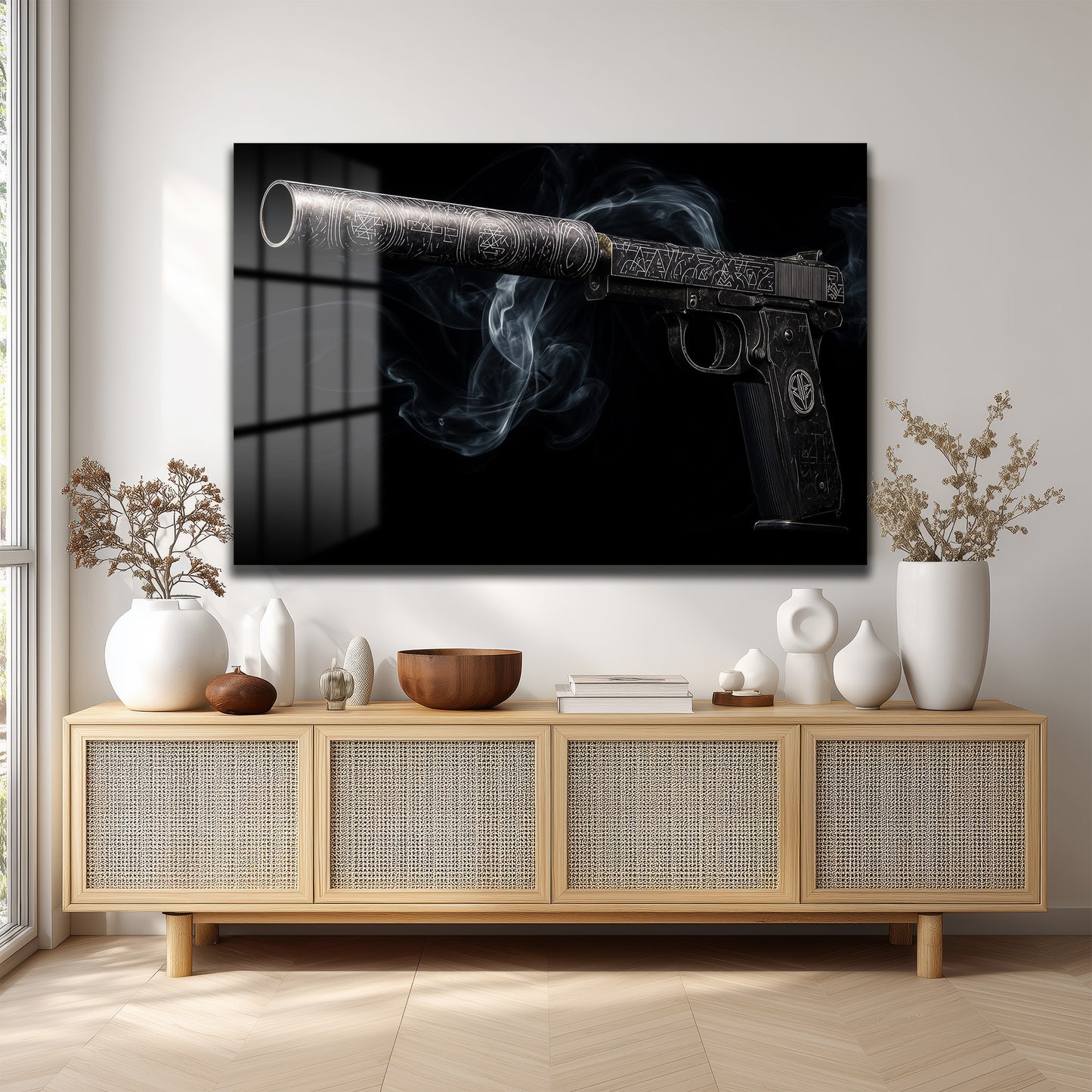 DEKORATİF YATAY CAM TABLO - TT3194