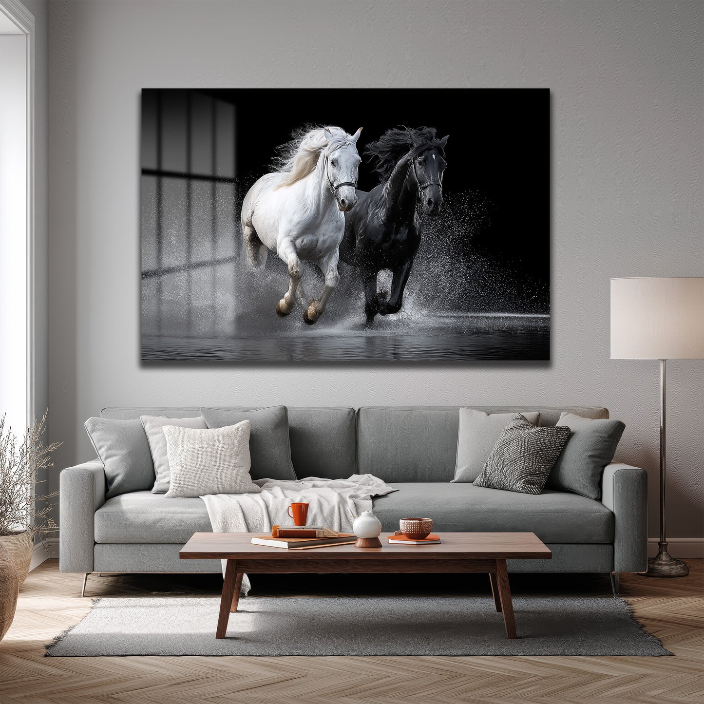 DEKORATİF YATAY CAM TABLO - TT3159