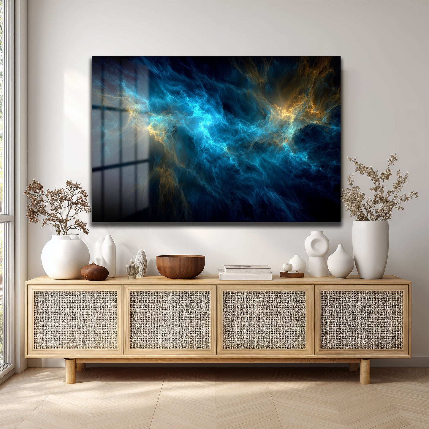 DEKORATİF YATAY CAM TABLO - TT3195