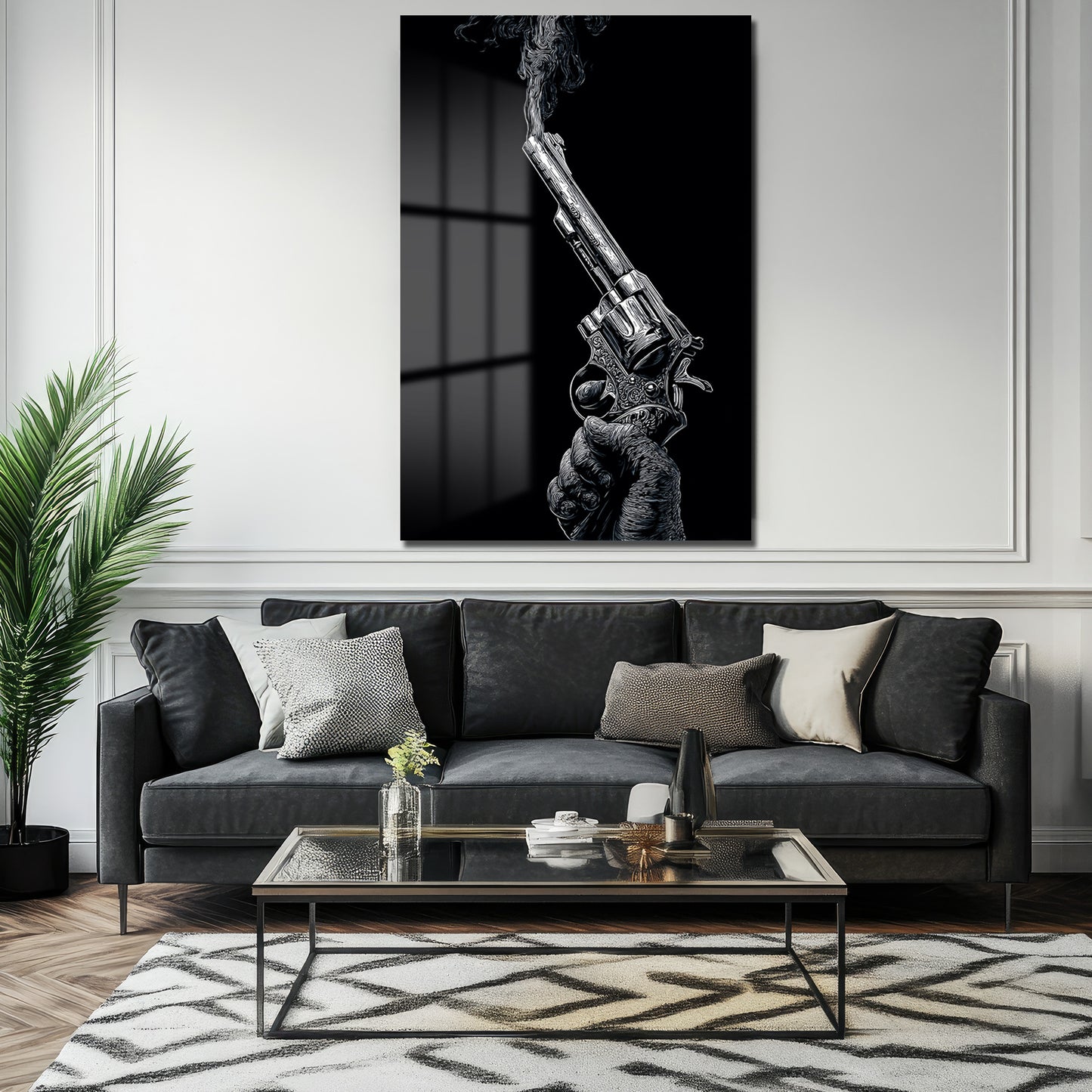 DEKORATİF DİKEY CAM TABLO - TT3350