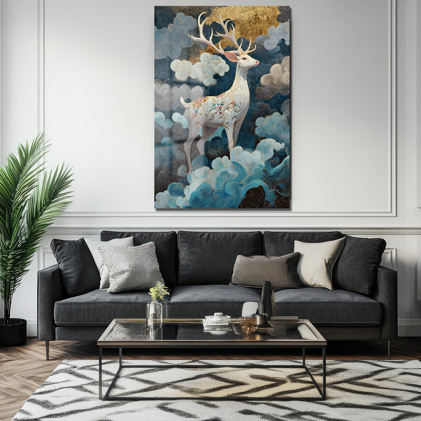 DEKORATİF DİKEY CAM TABLO - TT3431