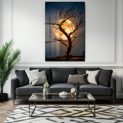 DEKORATİF DİKEY CAM TABLO - TT3365