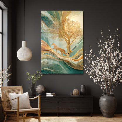 DEKORATİF DİKEY CAM TABLO - TT3383