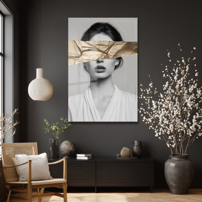 DEKORATİF DİKEY CAM TABLO - TT3356