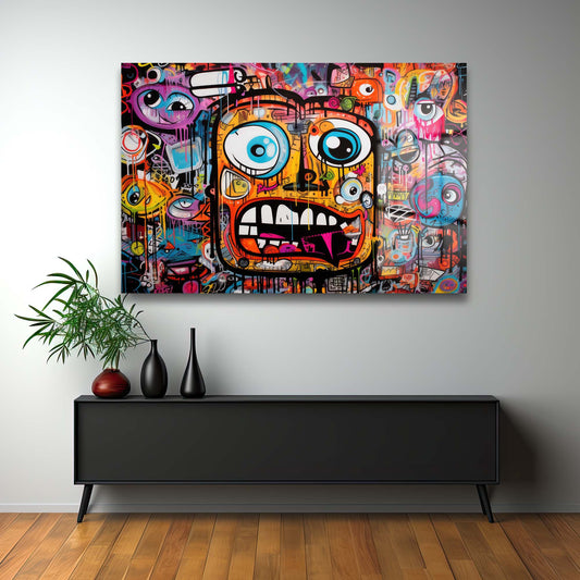 DEKORATİF YATAY CAM TABLO - TT0599