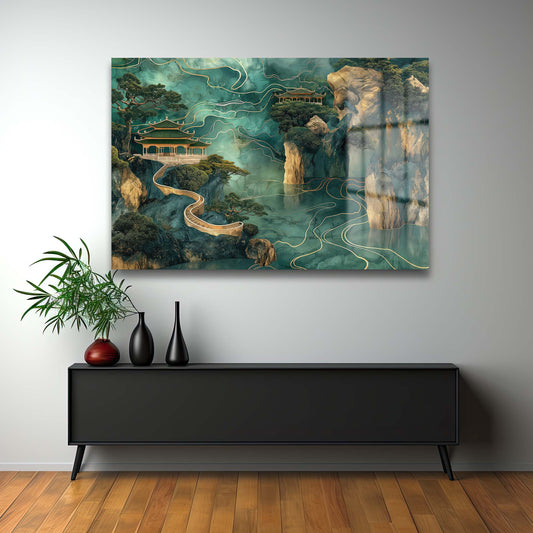 DEKORATİF YATAY CAM TABLO - TT0571