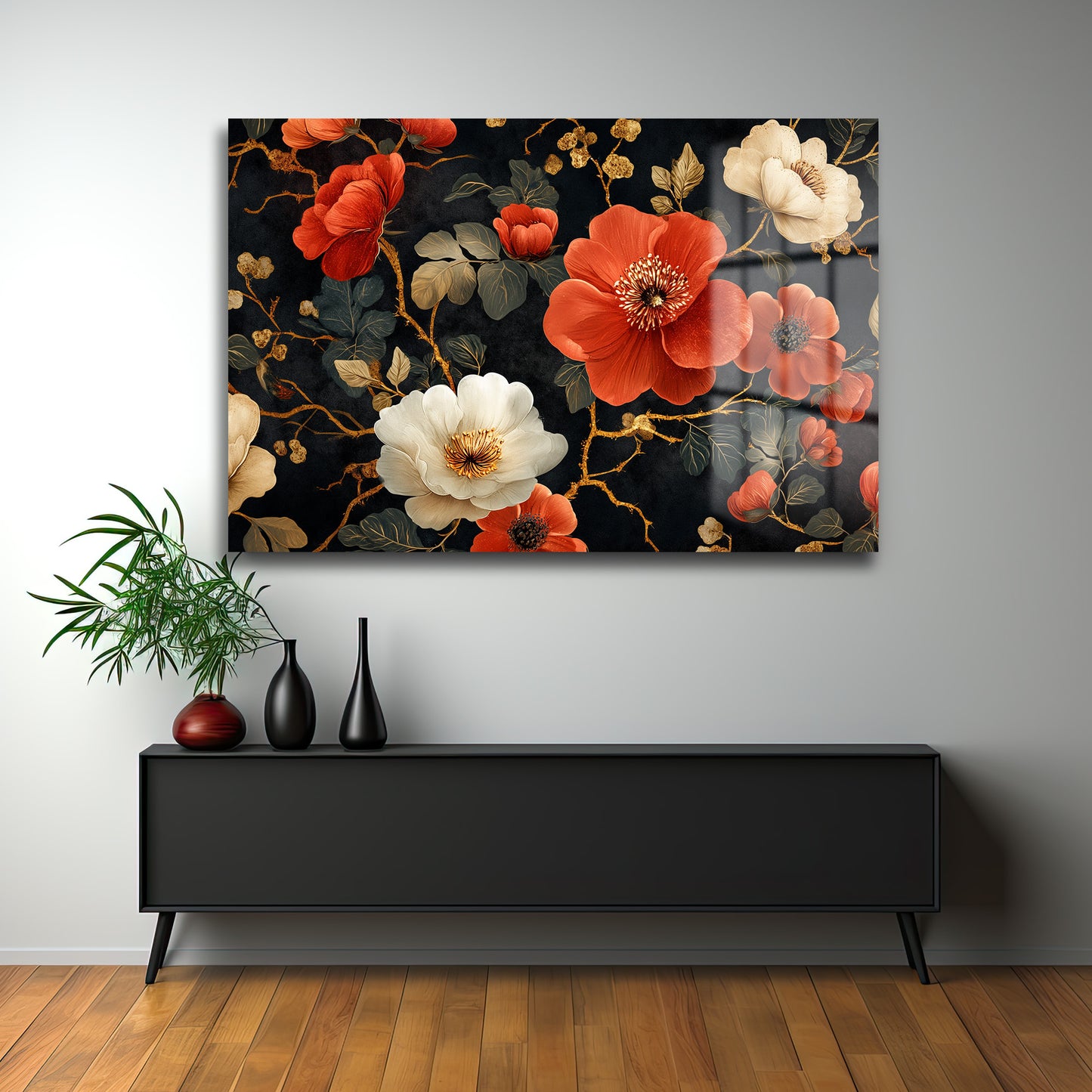 DEKORATİF YATAY CAM TABLO - TT1287