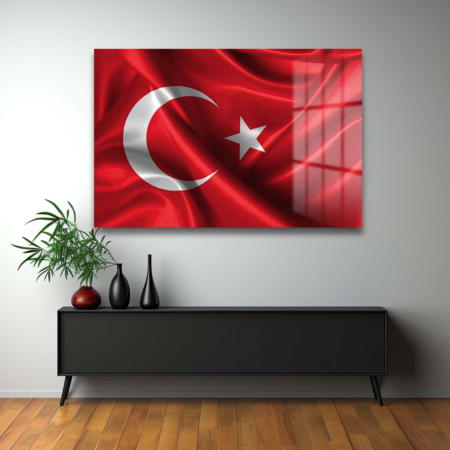 DEKORATİF YATAY CAM TABLO - TT0640