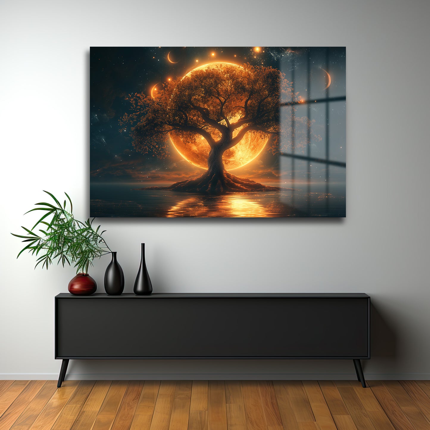 DEKORATİF YATAY CAM TABLO - TT1263