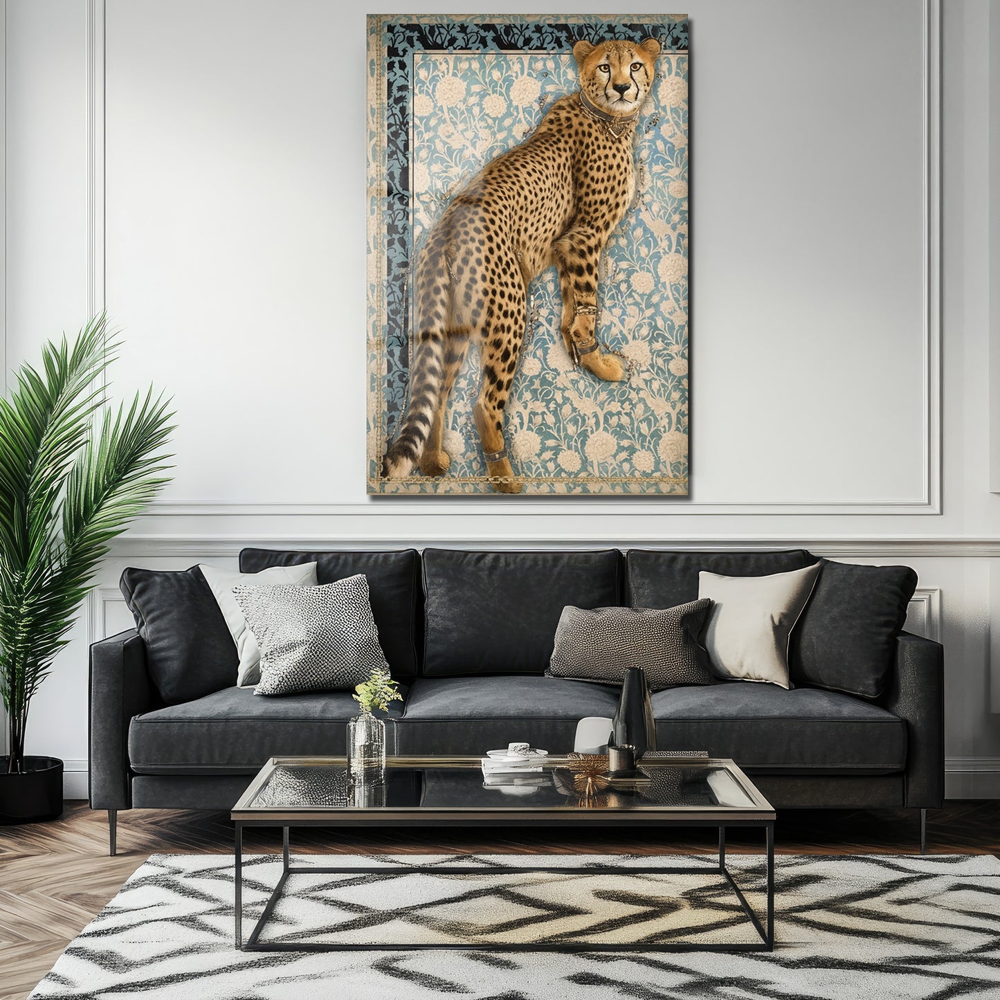 DEKORATİF DİKEY CAM TABLO - TT3367