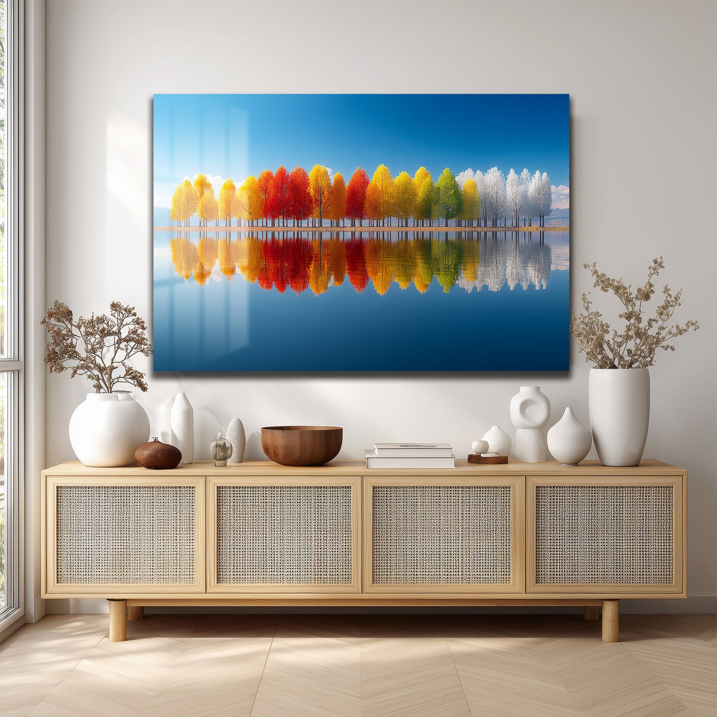 DEKORATİF YATAY CAM TABLO - TT3201