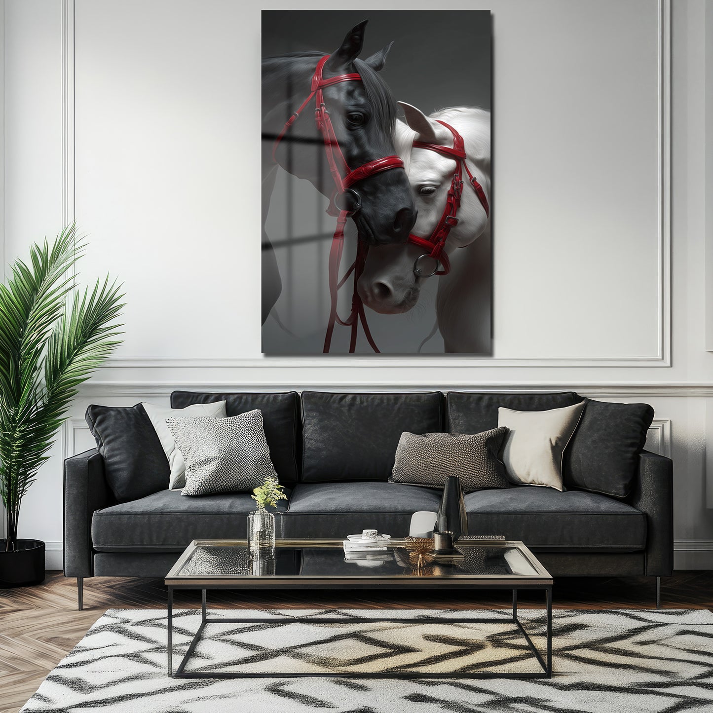 DEKORATİF DİKEY CAM TABLO - TT3436