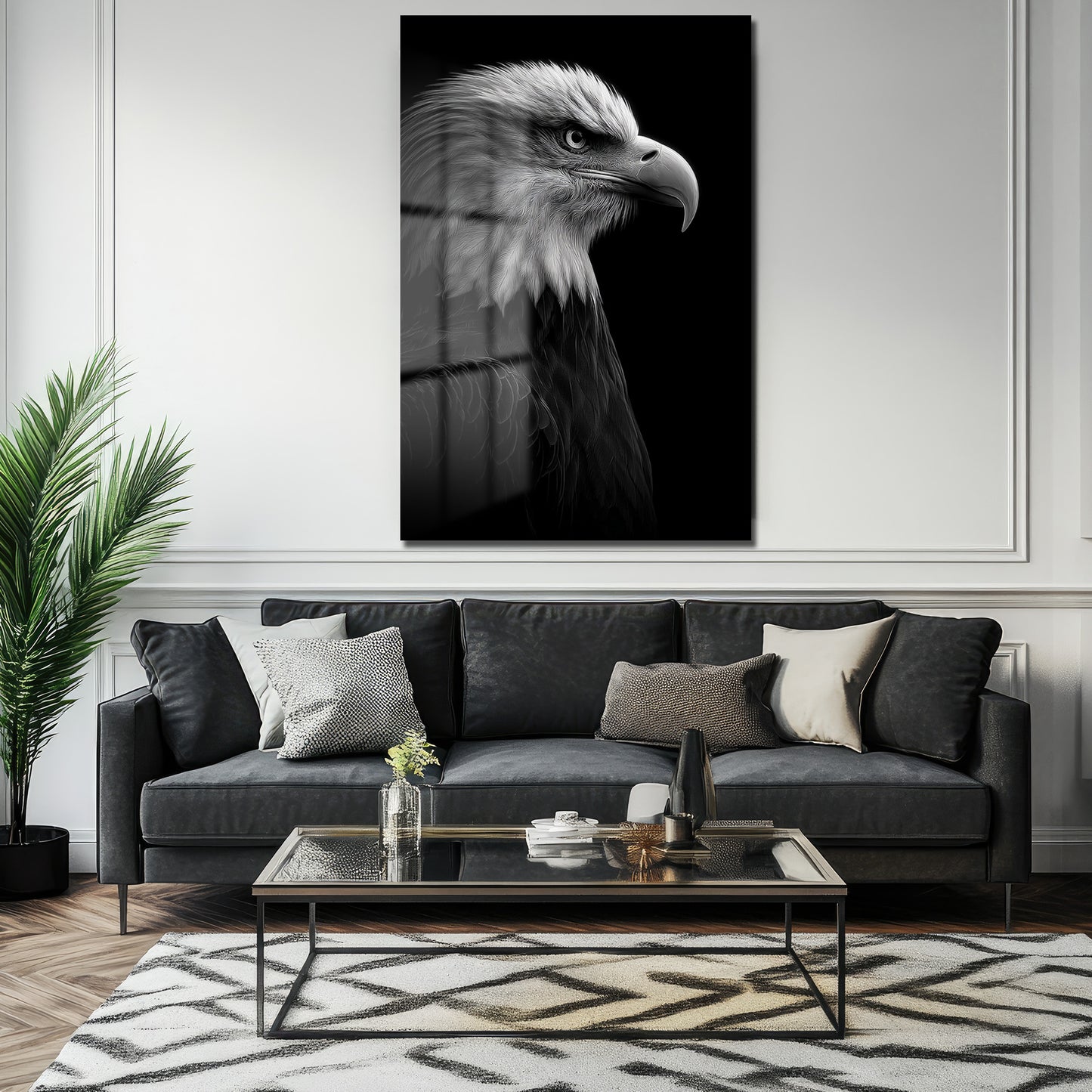 DEKORATİF DİKEY CAM TABLO - TT3370