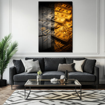 DEKORATİF DİKEY CAM TABLO - TT3372