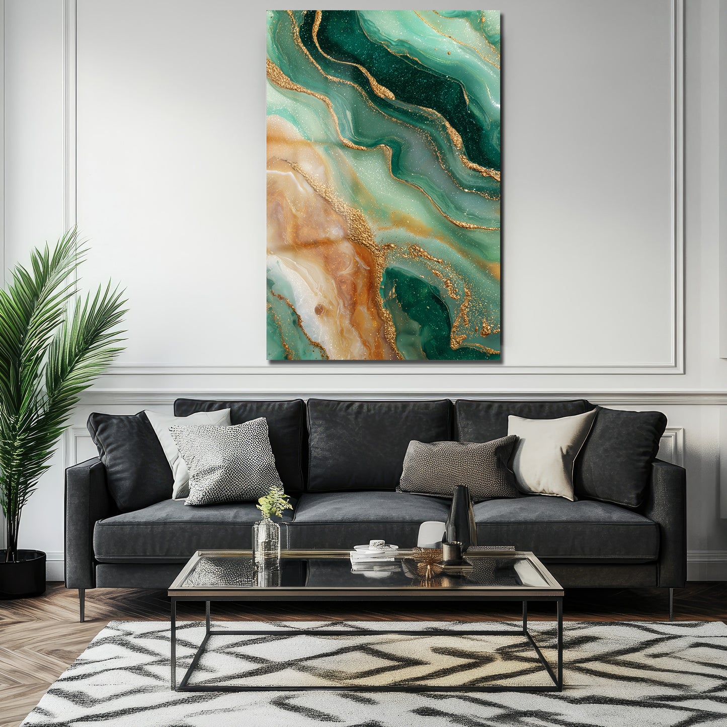 DEKORATİF DİKEY CAM TABLO - TT3440