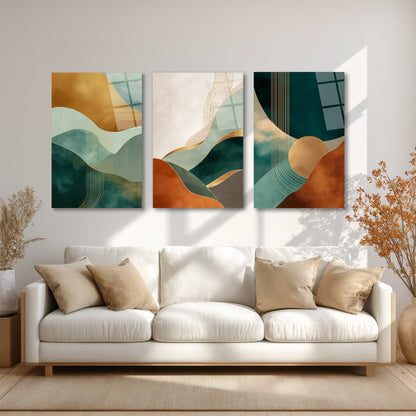 ÜÇLÜ DİKEY CAM TABLO SETİ - TT4091