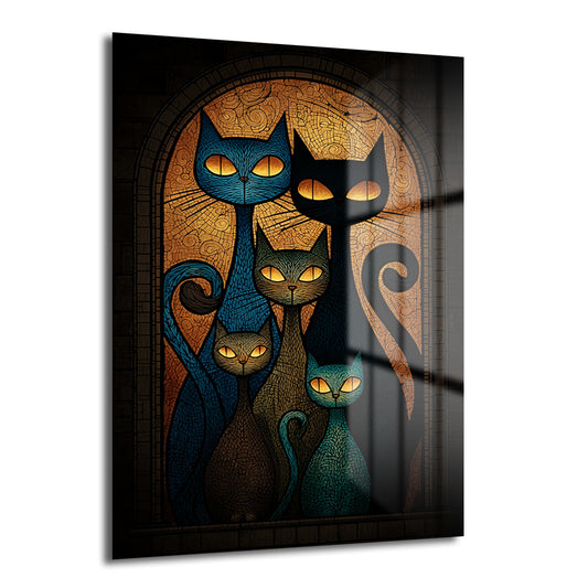 DEKORATİF DİKEY CAM TABLO - TT3302