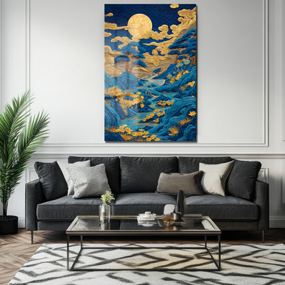 DEKORATİF DİKEY CAM TABLO - TT3442