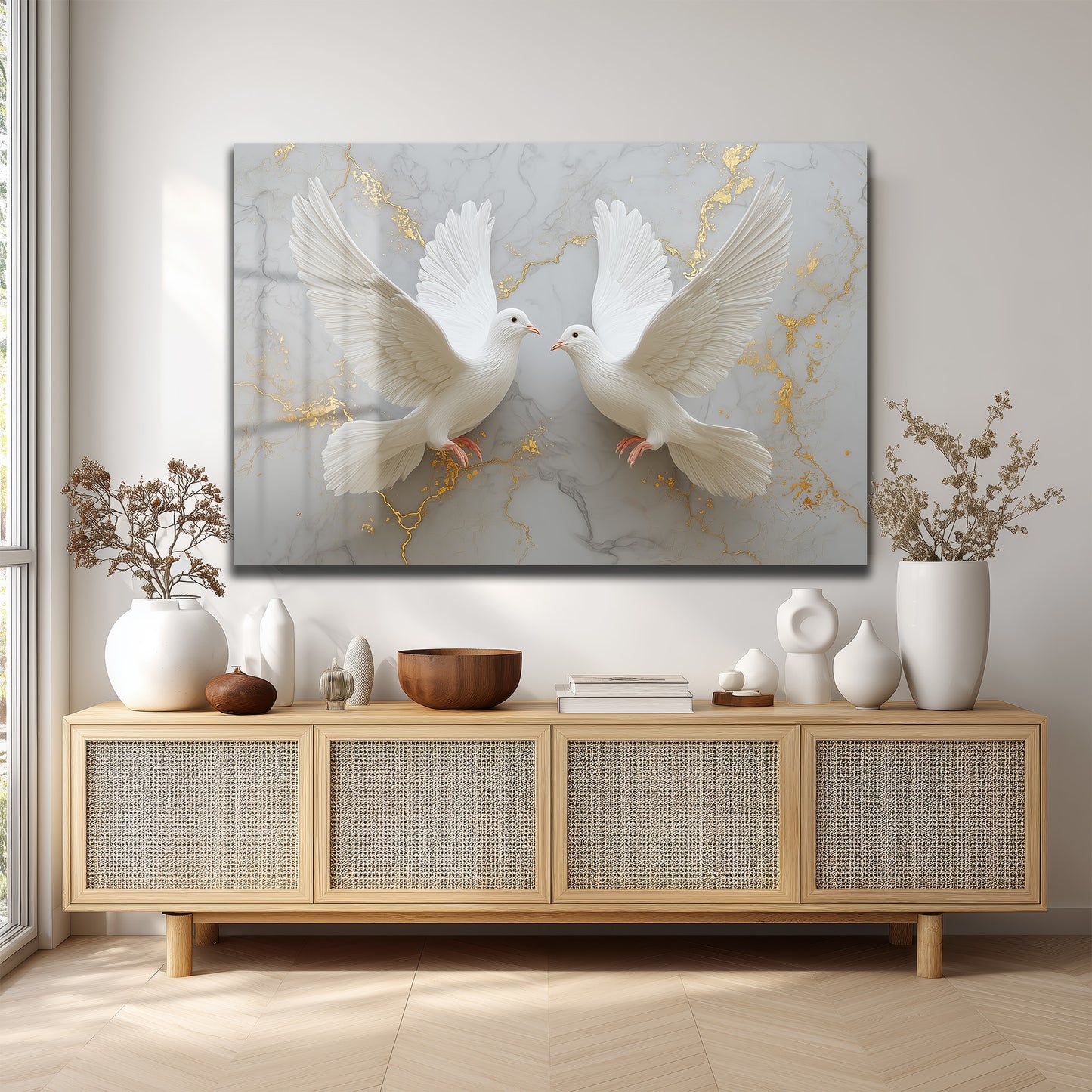 DEKORATİF YATAY CAM TABLO - TT3208