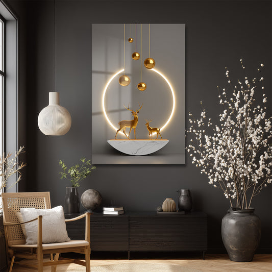 DEKORATİF DİKEY CAM TABLO - TT3324