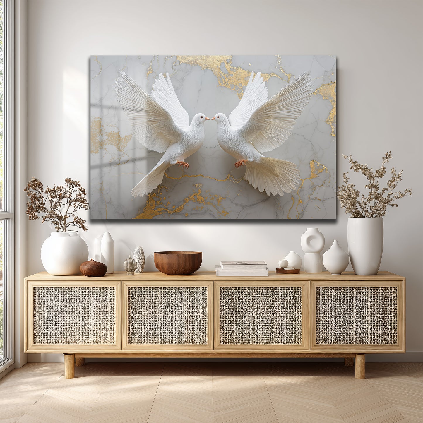 DEKORATİF YATAY CAM TABLO - TT3209