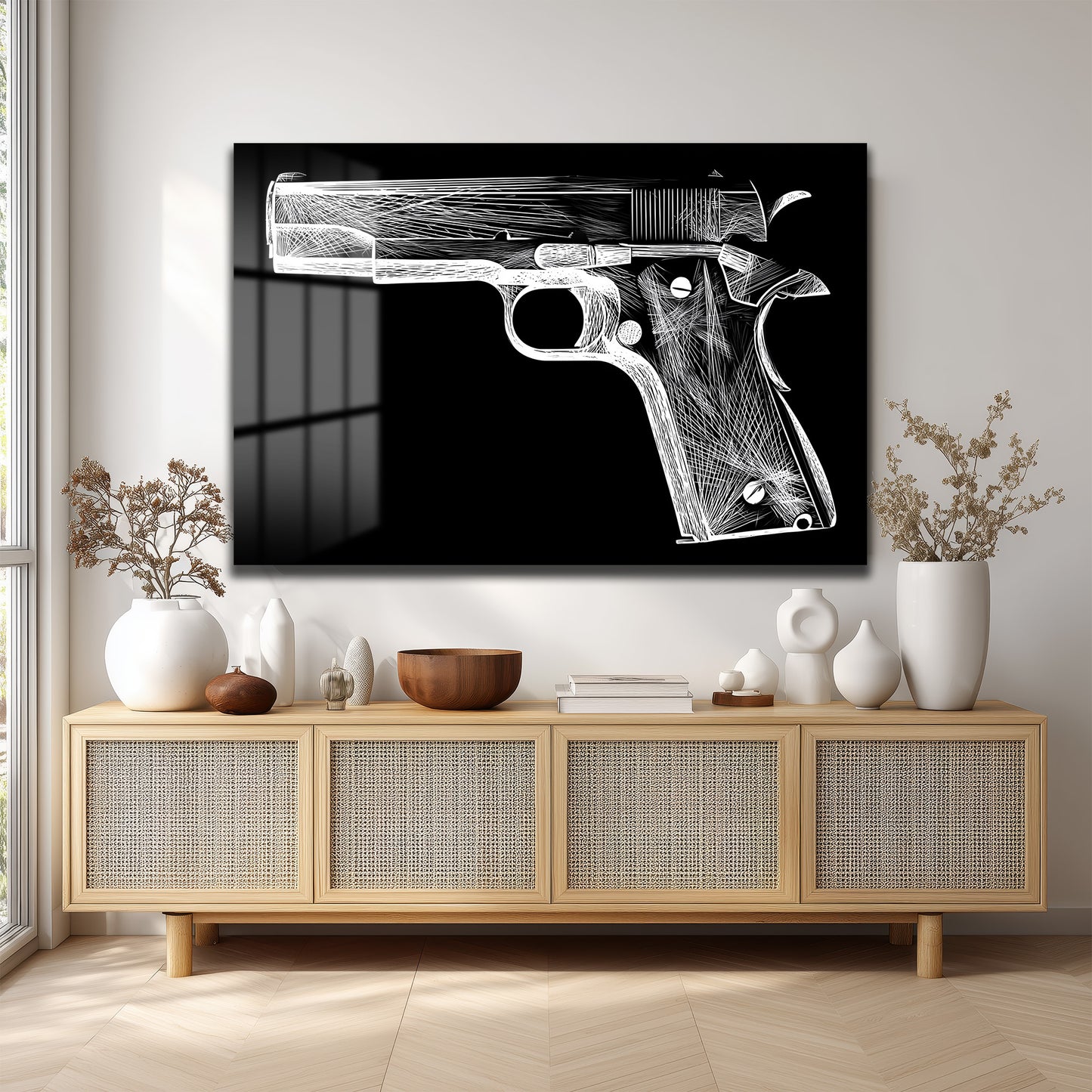 DEKORATİF YATAY CAM TABLO - TT3210