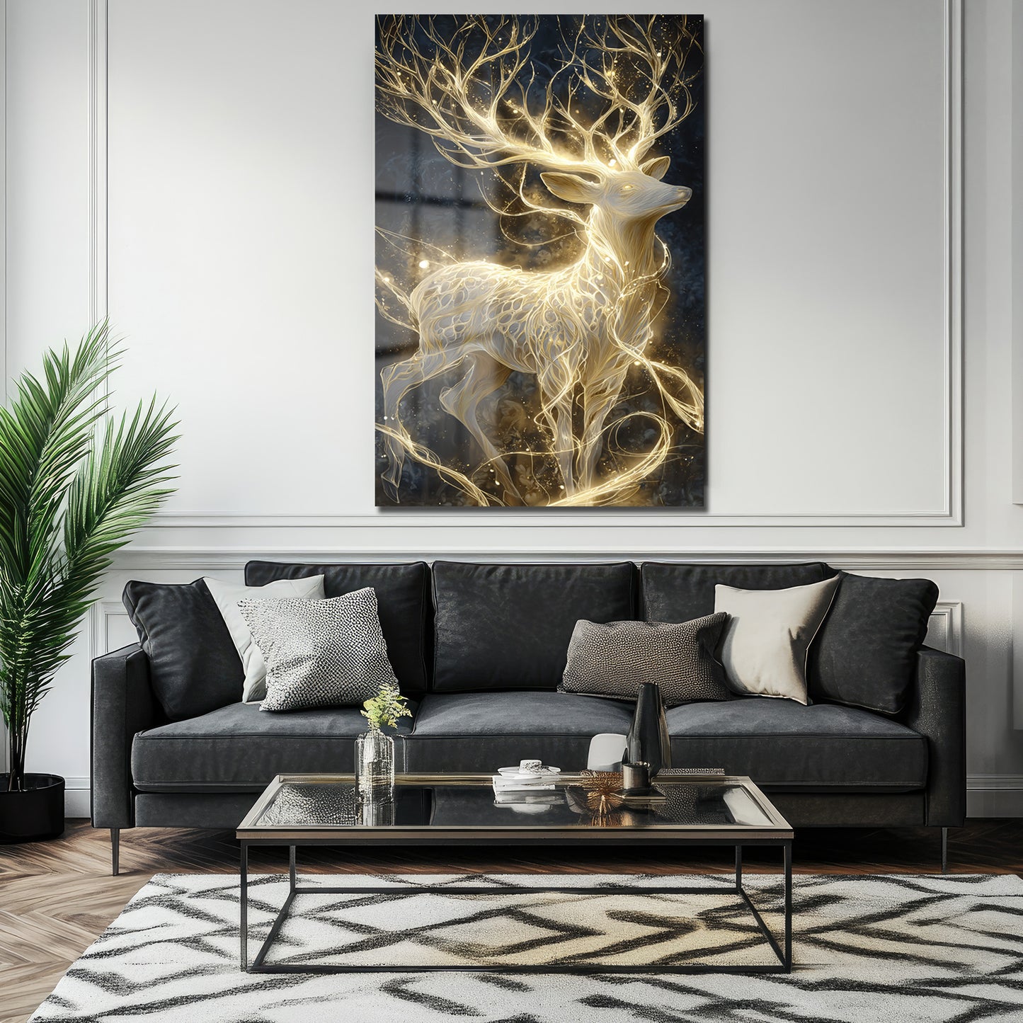 DEKORATİF DİKEY CAM TABLO - TT3378