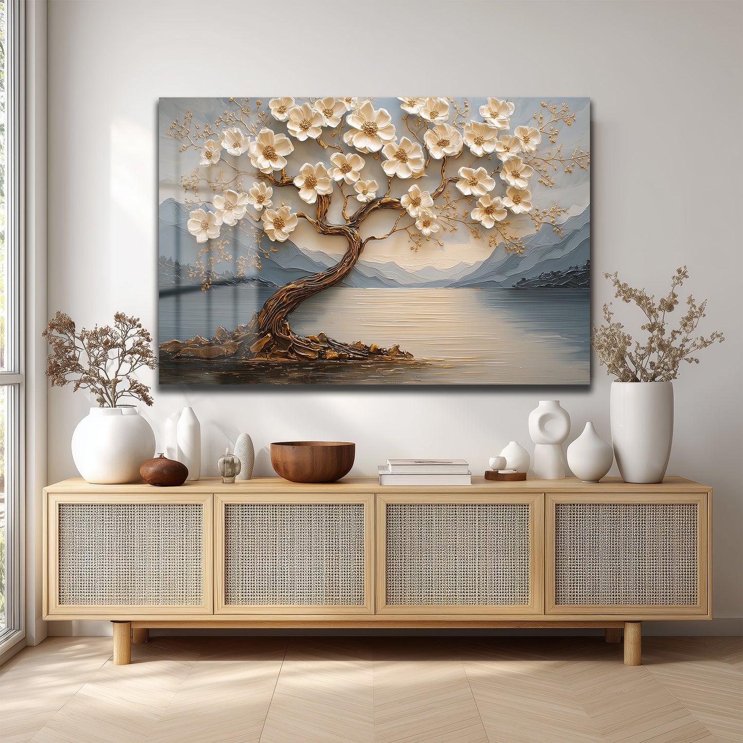 DEKORATİF YATAY CAM TABLO - TT3212