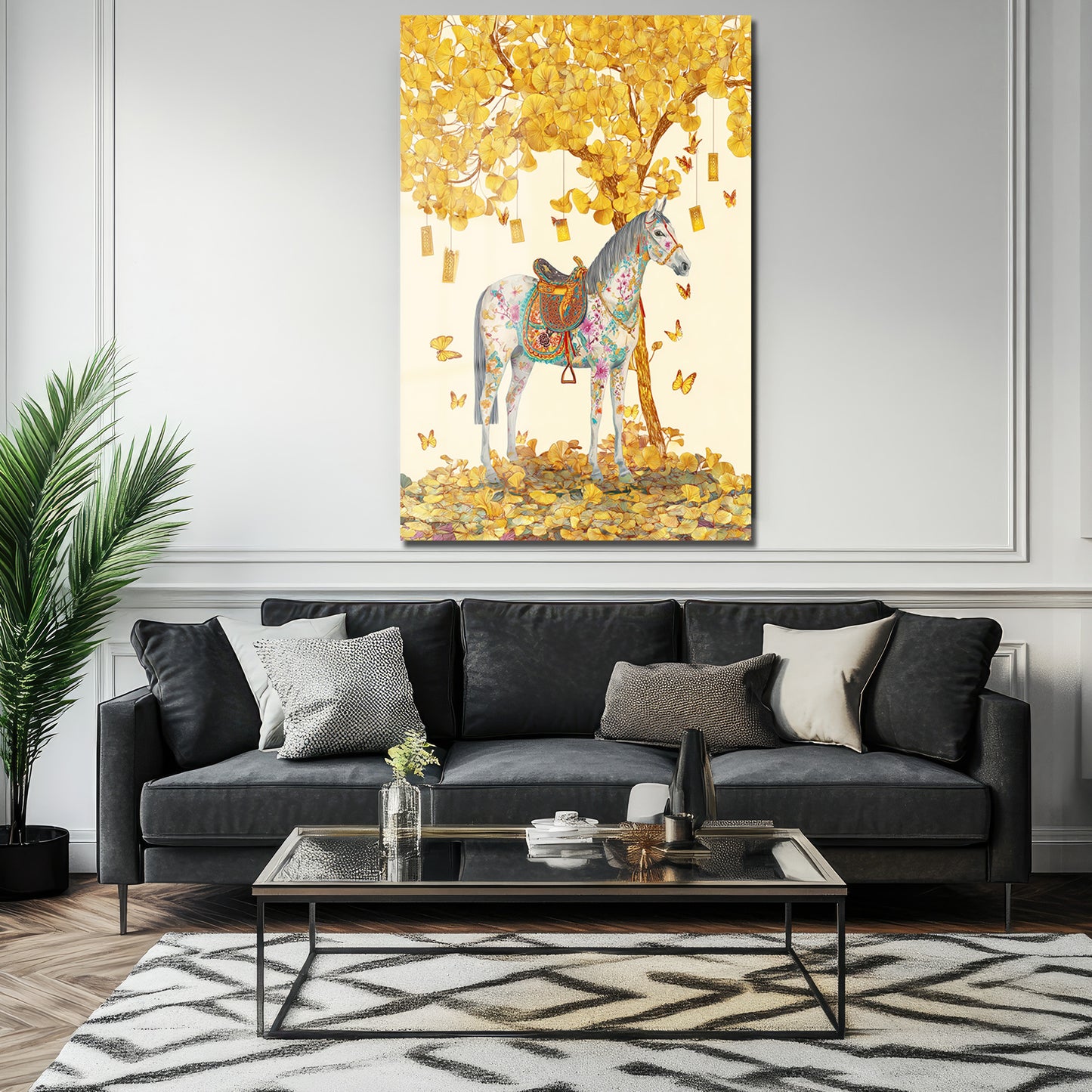 DEKORATİF DİKEY CAM TABLO - TT3379