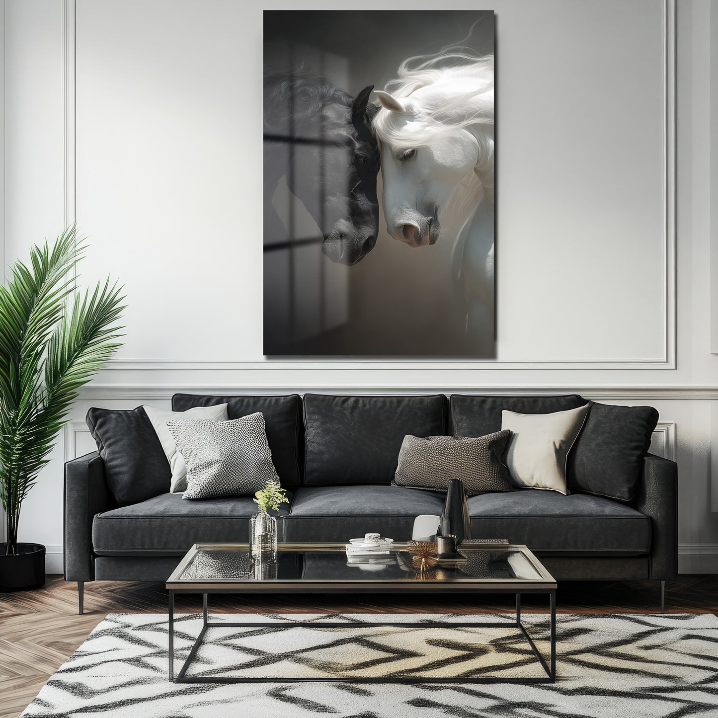 DEKORATİF DİKEY CAM TABLO - TT3447