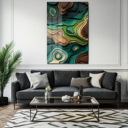 DEKORATİF DİKEY CAM TABLO - TT3381