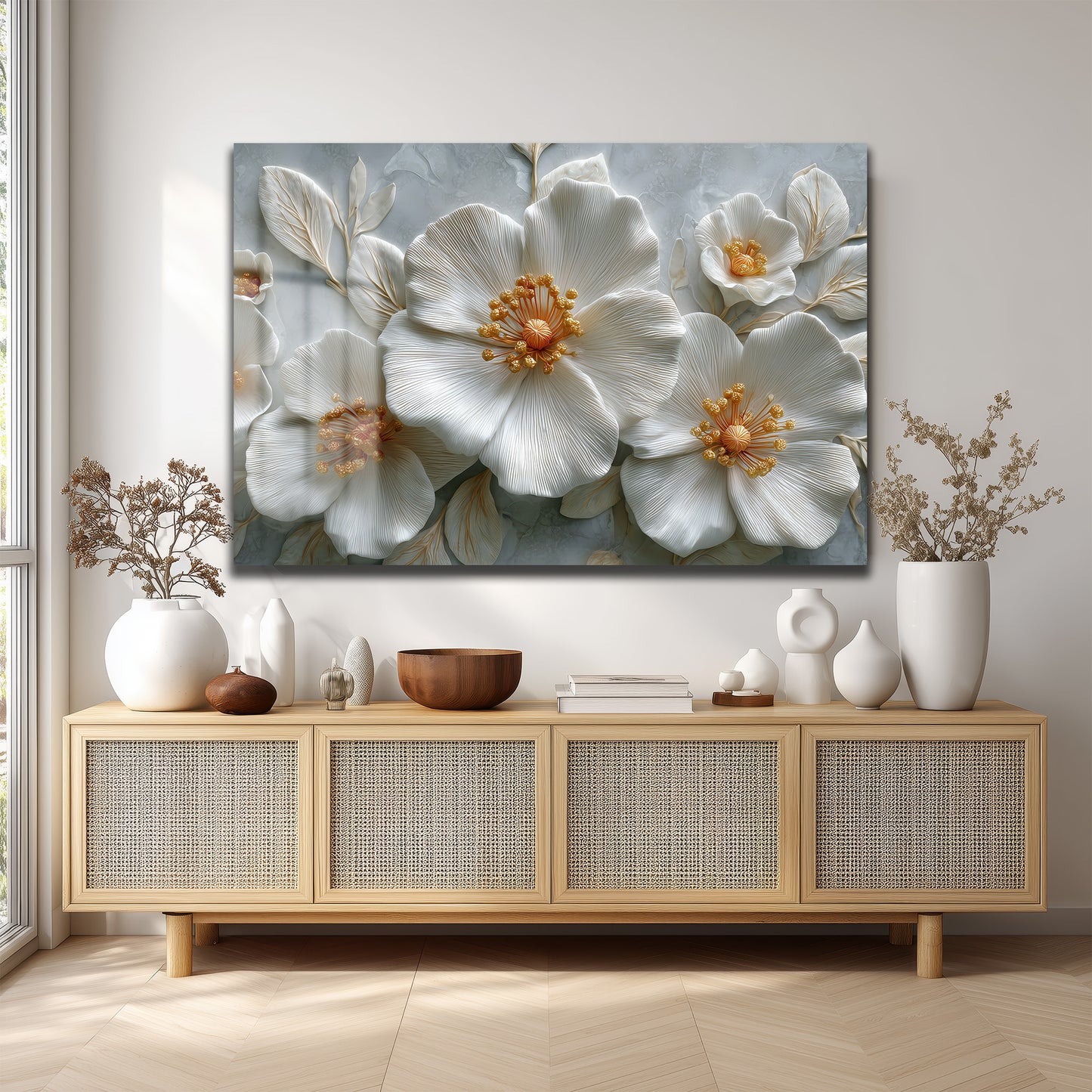 DEKORATİF YATAY CAM TABLO - TT3215