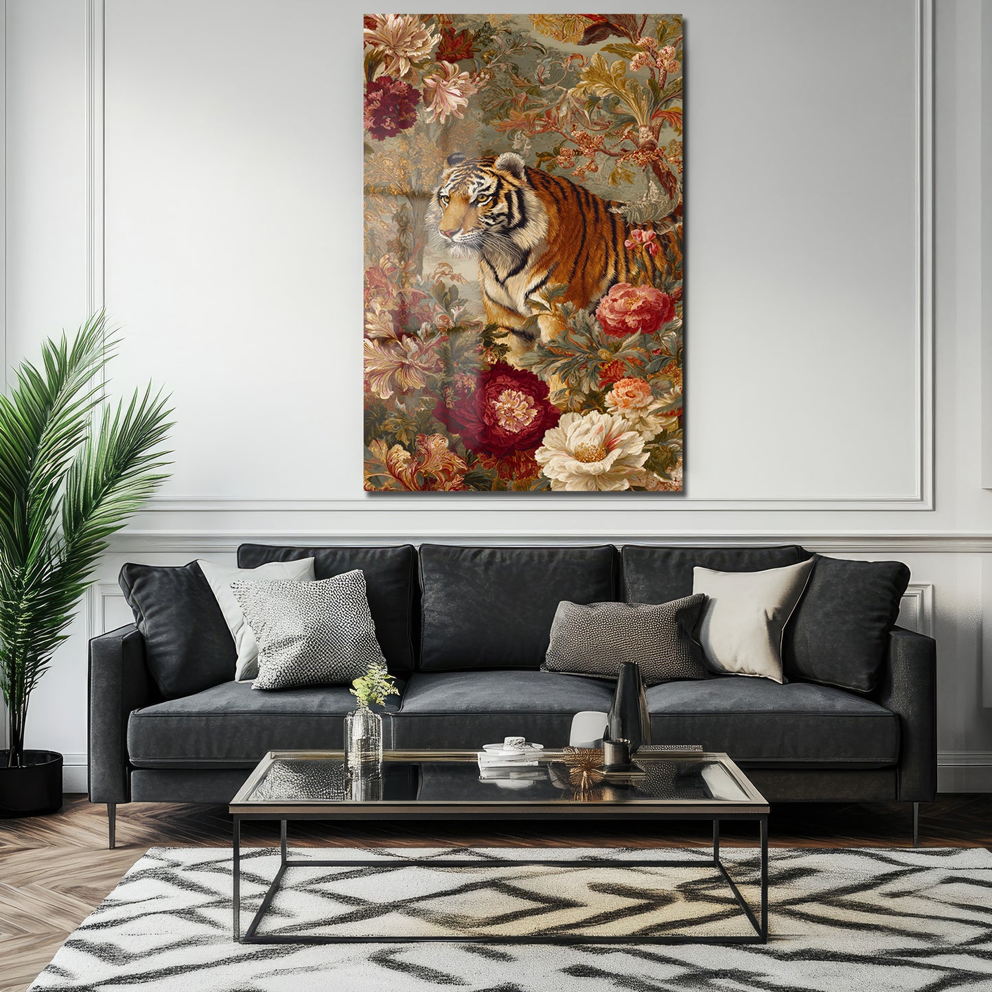 DEKORATİF DİKEY CAM TABLO - TT3450