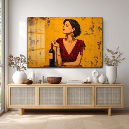 DEKORATİF YATAY CAM TABLO - TT3216