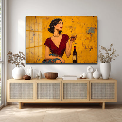 DEKORATİF YATAY CAM TABLO - TT3217