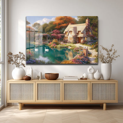 DEKORATİF YATAY CAM TABLO - TT3218